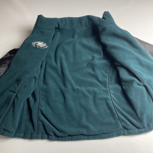 Philadelphia Eagles Womens M NFL Team Apparel Jacket Large Zip G-lll Football - Picture 14 of 16